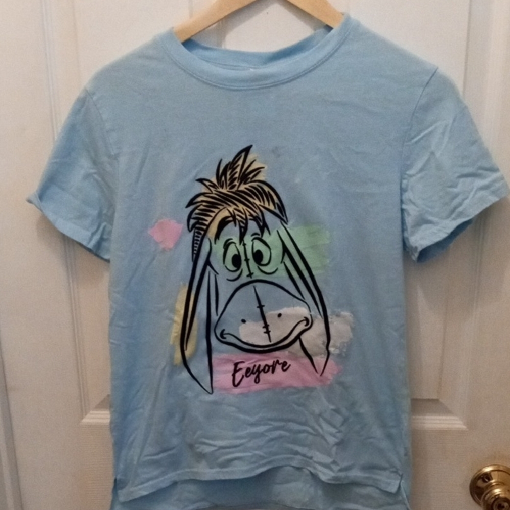 Disney Blue Eeyore Short Sleeve Tee